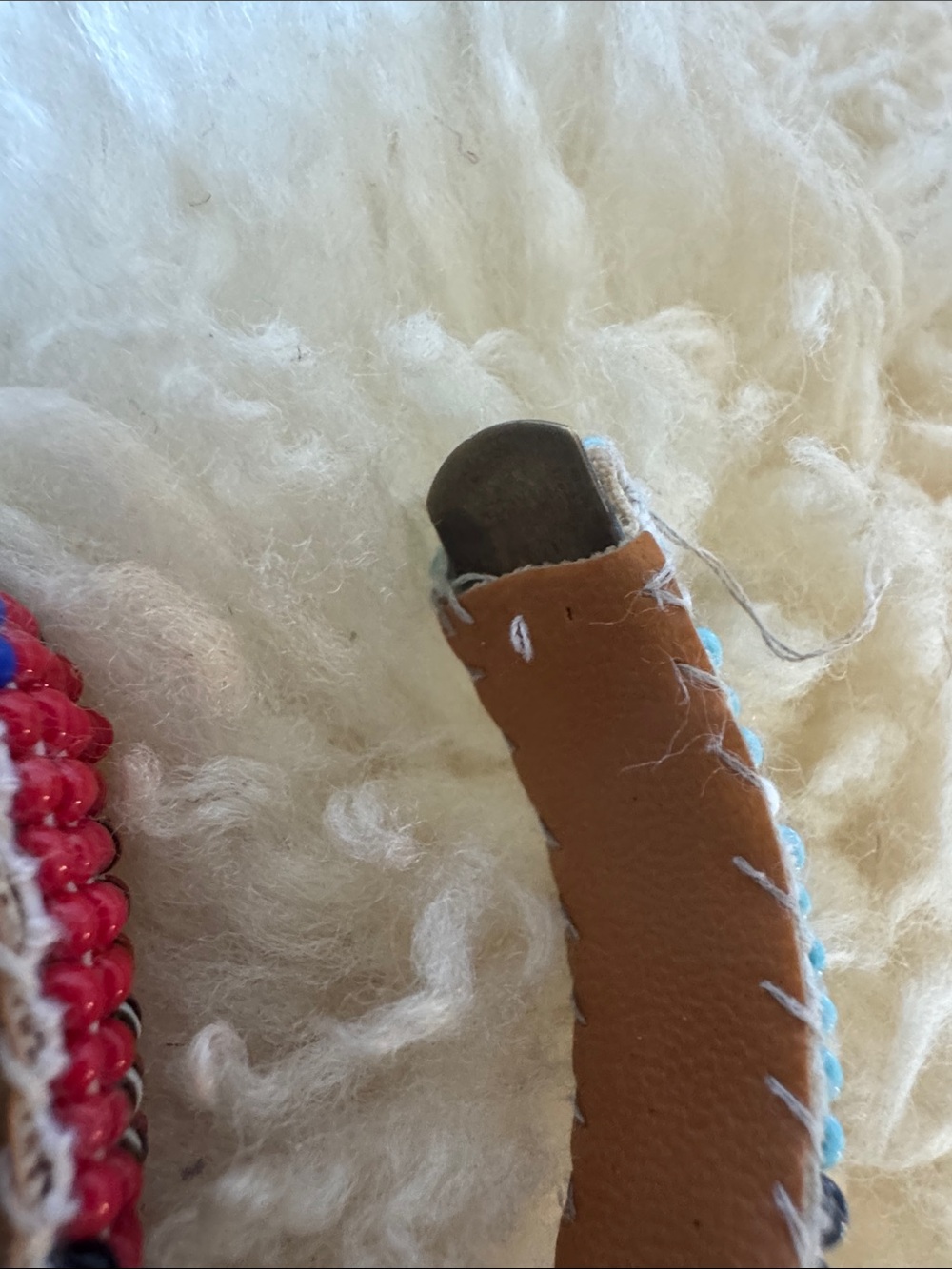 Vintage Native Seed Bead Bracelet (2 ). - Picture 6 of 6